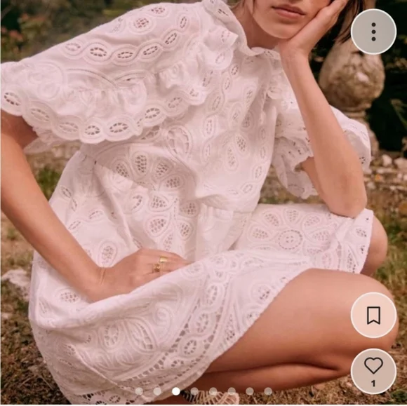 Sezane Ninon Lace Dress - Picture 2 of 5